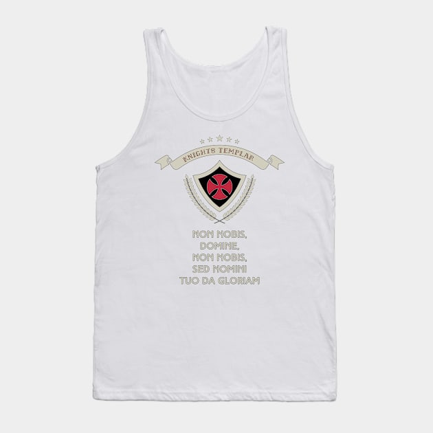 ✙ Knights Templar ✙ Crusaders Warrior Halloween Outfit Insignia Tank Top by Naumovski